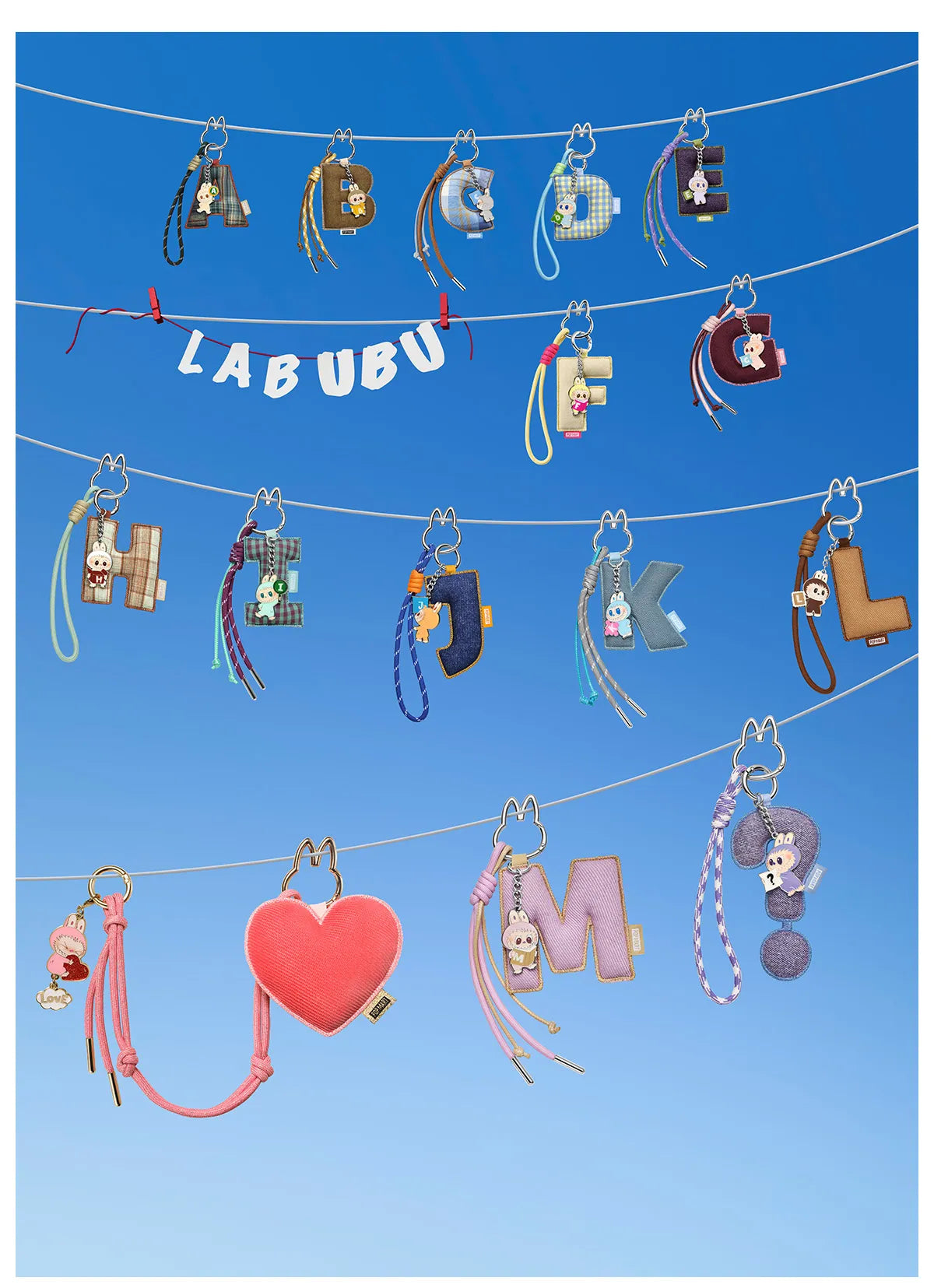 THE MONSTERS Pin for Love Series- Letter Pendant Choose Your Letter