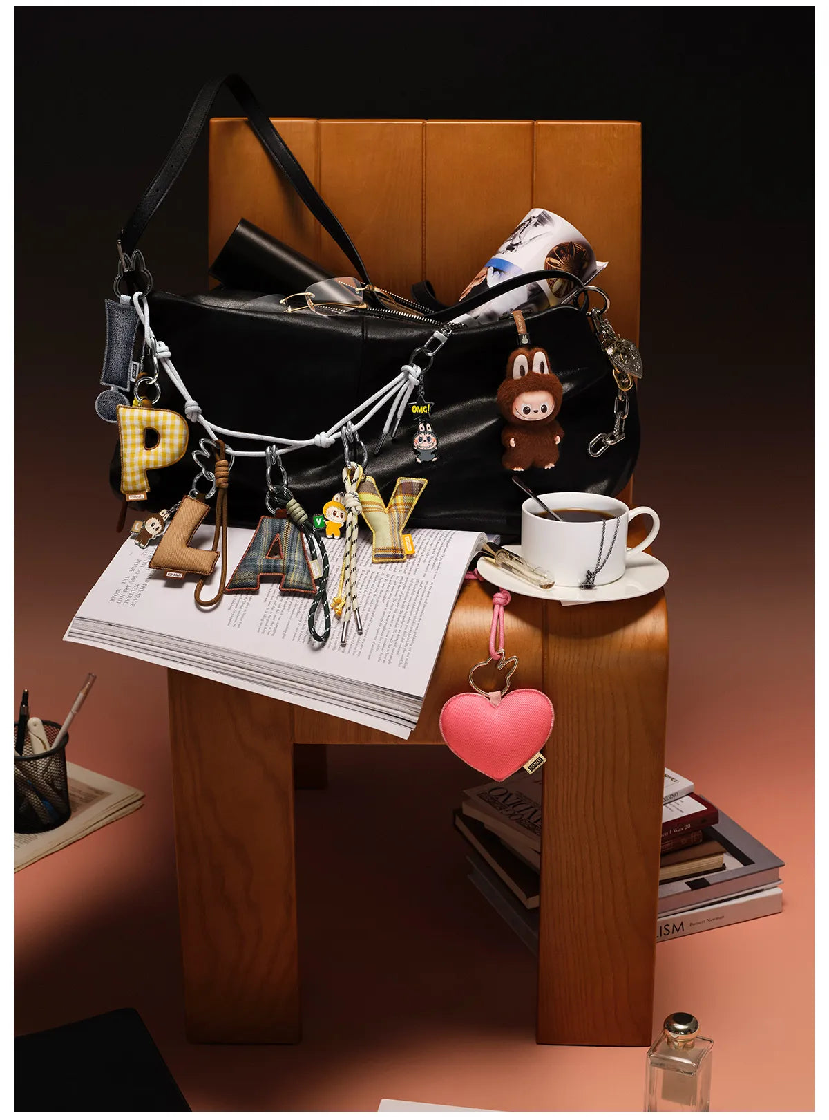 THE MONSTERS Pin for Love Series- Letter Pendant Choose Your Letter