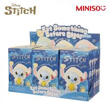 Miniso Top Toy Disney Stitch Eating Something Before Sleep Plush Keychain (AUTHENTIC)
