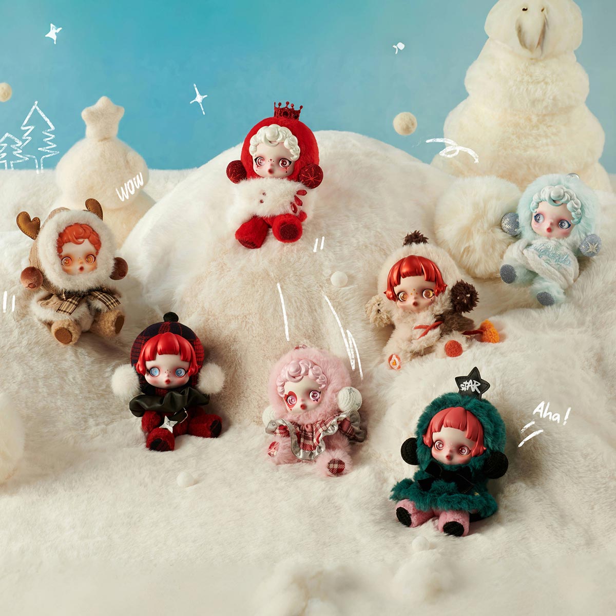 SKULLPANDA Winter Symphony Series Plush (AUTHENTIC)