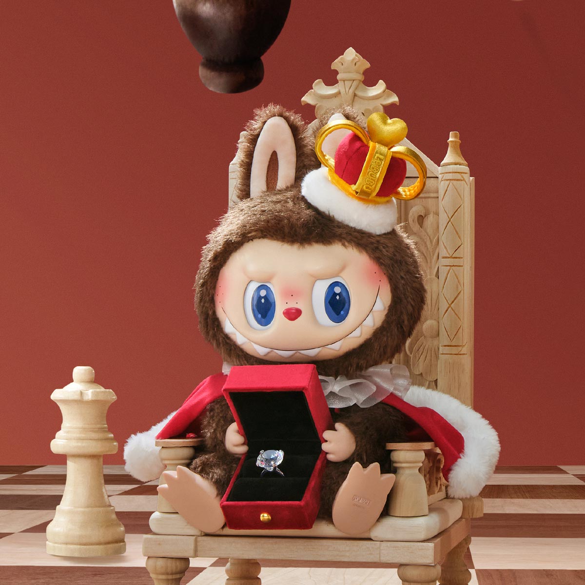 THE MONSTERS Let's Checkmate Series-Vinyl Plush Doll (AUTHENTIC)