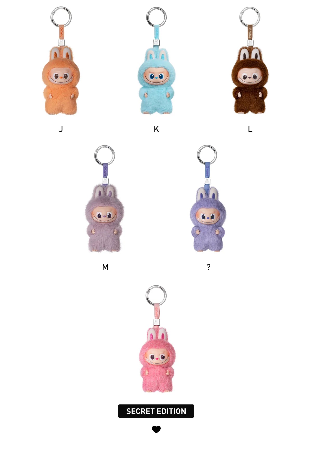CHOOSE THE LETTER YOU WANT! LABUBU THE MONSTERS PIN FOR LOVE SERIES - Vinyl Plush Pendant  (A-Z) Please note there is a 3 week wait for these as they are brand new & not yet in stock
