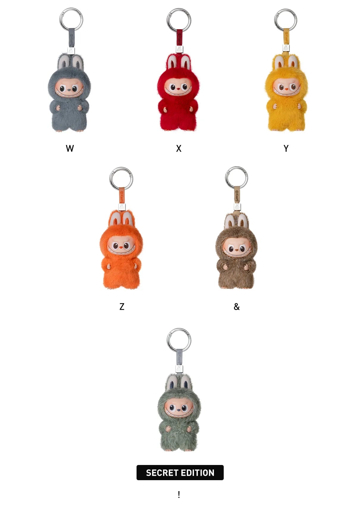 CHOOSE THE LETTER YOU WANT! LABUBU THE MONSTERS PIN FOR LOVE SERIES - Vinyl Plush Pendant  (A-Z) Please note there is a 3 week wait for these as they are brand new & not yet in stock