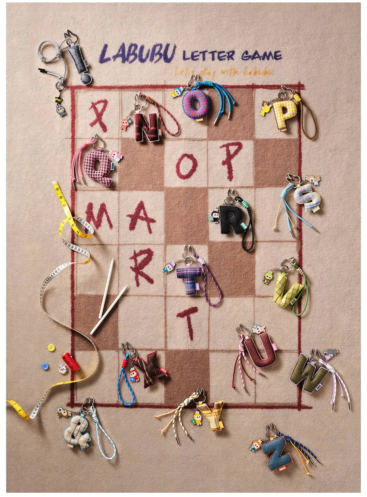 THE MONSTERS Pin for Love Series- Letter Pendant Choose Your Letter