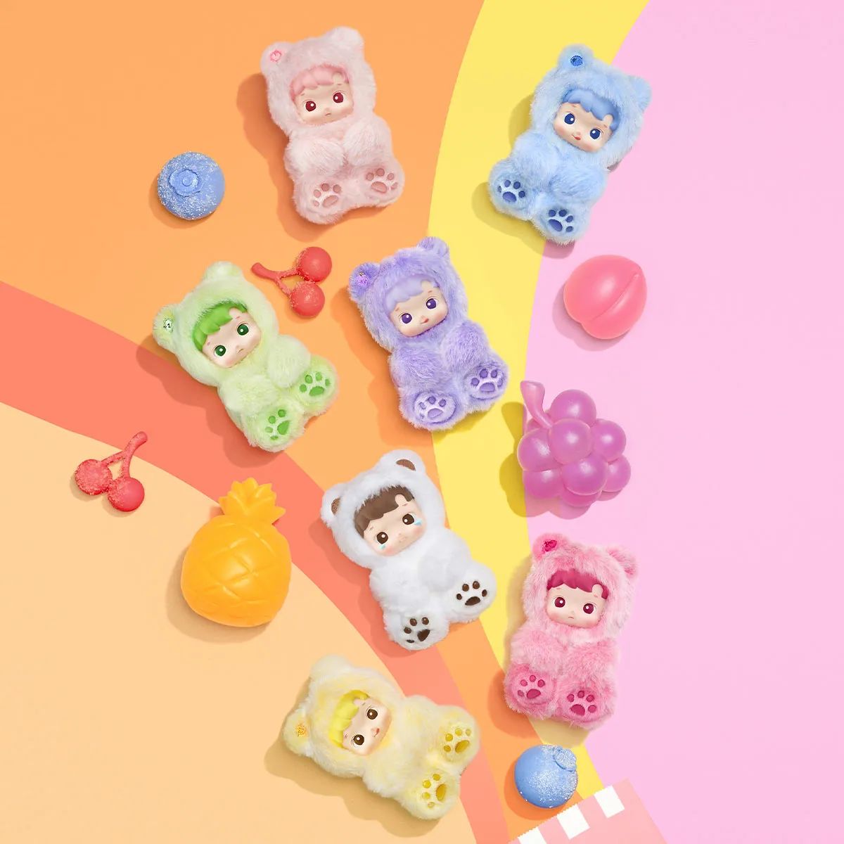 HACIPUPU Gummy Bear Series - Vinyl Plush Pendant Blind Box (AUTHENTIC)