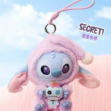 Miniso Top Toy Disney Stitch Eating Something Before Sleep Plush Keychain (AUTHENTIC)